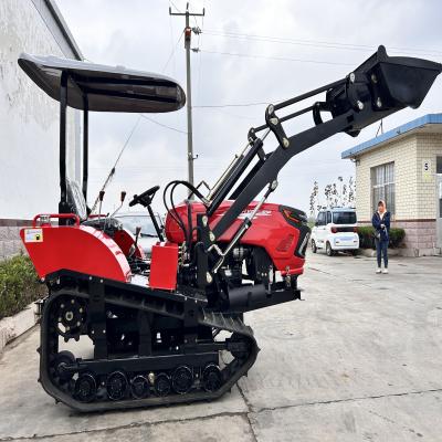 China Powerful Small 50HP Paddy Field Crawler Tractor With Auxiliary Equipment for sale