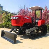 Quality OEM ODM 120HP Crawler Tractor Paddy Field Mini Crawler Tractor With Rotary Tiller Plow for sale