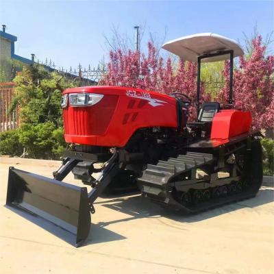 China OEM ODM 120HP Crawler Tractor Paddy Field Mini Crawler Tractor With Rotary Tiller Plow for sale