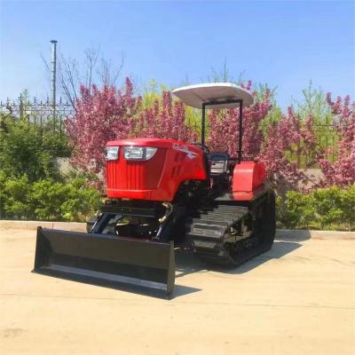 China 120HP Farm Crawler Tractor Rubber Track Crawler Tractor With Rotary Tiller for sale