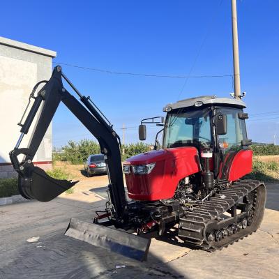 China 120 PS Landwirtschaftliche Betriebsanlagen Mehrzweckgarten kleiner Crawler-Traktor zu verkaufen