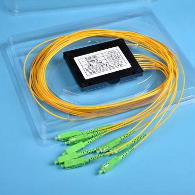 China Single Mode Fiber Optic PLC Splitter 2mm/3mm SC/LC/FC connector en venta