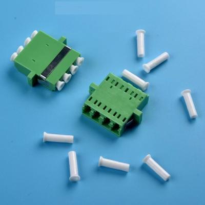 China CATV / FTTH Fiber Optic Adapter / QUAD LC Plug No Shutter , Fiber Optic Cable Connectors Te koop