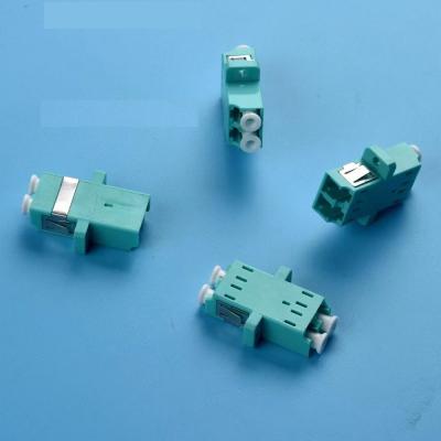中国 SM MM Fiber Optic Adapter LC Duplex Adapter With Flange 販売のため