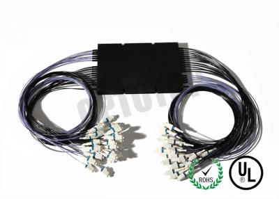 China 1 x 2 50 DB Multimode Fiber Coupler OM 1 Intergrated Box 1310 nm LC / UPC Connector for sale