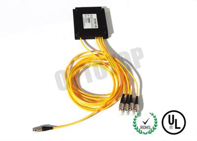 China 1 x 4 Port Multimode Fiber Coupler MM OM 4 / Optical Fibre Coupler 0.5 m Length for sale