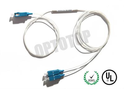 China MM OM 1 Multimode Fibre Optic Splitter 1 x 2 1310 nm Wavelength Low Excess Loss for sale