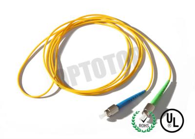 China 1F 1.6MM Custom Fc Fiber Patch Cord OS2 With Yellow Jacket , 85447000 HS Code for sale