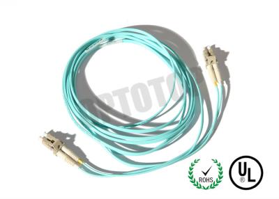 China 2F ZIP 2.0mm Lc Fiber Patch Cord OM4 B/I For Data Processing Networks for sale