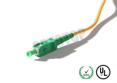 China 2mm SC / APC Single Mode Fiber Jumpers , Pigtail Fiber Optic Cable for CATV for sale
