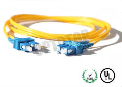 China SC SC Connector Multimode Fiber Patch Cord 2F ZIP 3.0mm Corning SMF -28 ULTRA for sale