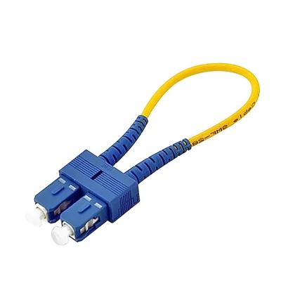 China Duplex Singlemode SC/UPC 2.0mm Fiber Optic Loopback Cable for sale