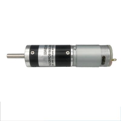 China Diameter 28mm Planetary Gear Motor DC12 24V Reverse Rotatable for sale