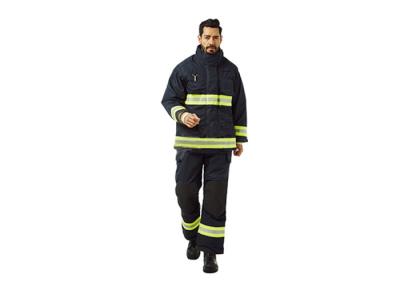 China NFPA1971 Firefighter Uniforms Black Turnout Gear 3m Scotchlite 9587 Reflation Tape for sale