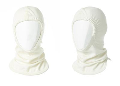 China NFPA Nomex Flash Hoods For Firefighter Uniform White Open Face Shoulder Cape for sale