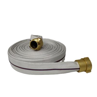China 250psi 1inch Durable Single Jacket Fire Hose High Strength For Fire Fighting for sale