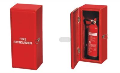 China Red Fiber Glass Fire Extinguisher Cabinet Repairability Anti Corrosion for sale