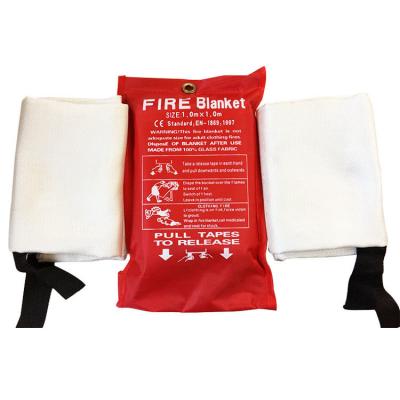 China Silicone Coating BS EN 1869 Fire Blanket Fiberglass 1.2*1.2m for sale