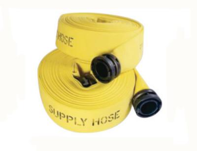China Aging Resistance Flameproof Colored Fire Hose Yellow Orange Red Line for sale