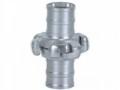 China 45mm 70mm Aluminum Fire Hose Coupling Male And Female for sale