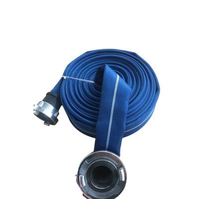 China Rubber Or EPDM Fire Fighting Hose And Coupling Blue Yellow Wearproof for sale
