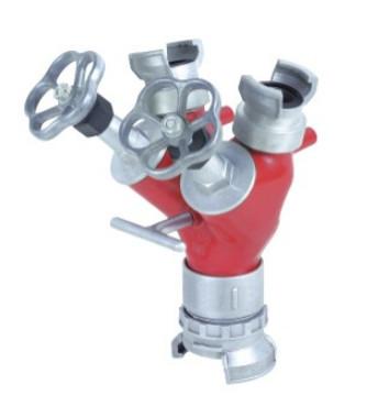 中国 1.75inは2つの方法関係をつなぐディバイダーの消火栓の付属品に水をまく 販売のため