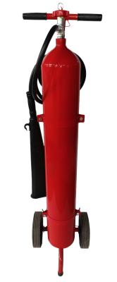中国 トロリーによって取付けられる二酸化炭素の消火器10kg CK45赤いシリンダー 販売のため