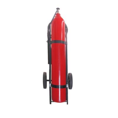 Chine Cylindre d'extincteur de CO2 25 kg CK45 chariot rouge à vendre