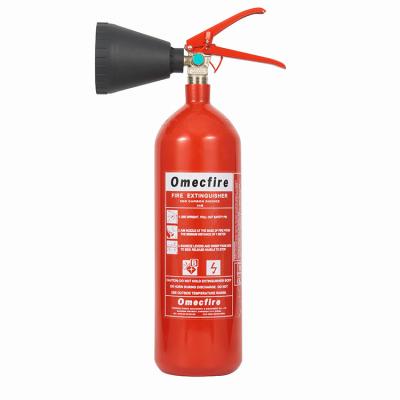 China 2kg Carbon Dioxide Fire Extinguisher CO2 Small Red Cylinder for sale
