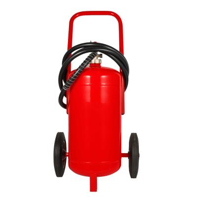 China Mobile Trolley Fire Extinguisher 25kg Wheel Type Fire Extinguisher for sale