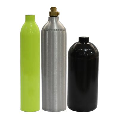 China ISO7866 AA7060 Aluminum Oxygen Cylinders 140mm 5L Durable for sale
