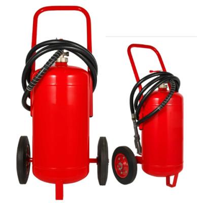 China 25kg Mobile Fire Extinguisher Cart Type Wheel Type Moisture Proof en venta