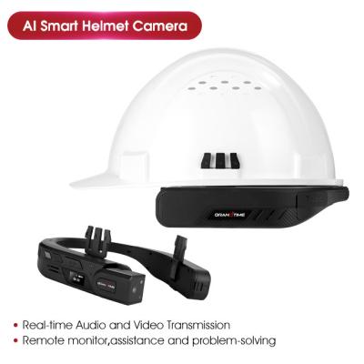 China 4G Security Safety Helmet With Camera  Construction Engineering Intercom Intercom Safety Helmet for sale