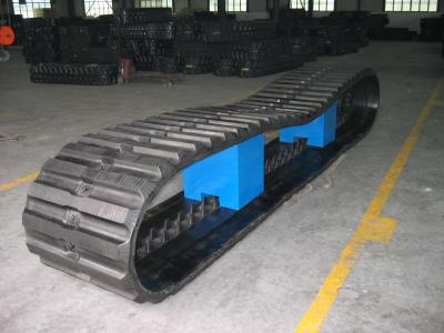 China Hitachi Dumper Rubber Tracks With High Traction And Stong Inner Structure for sale