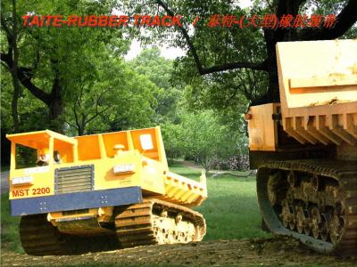 China Mitsubishi Heavy Equipment Rubber Tracks For Dumper 800 X 150 X 68mm for sale