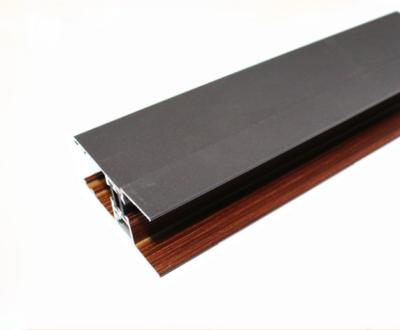 China Los perfiles de aluminio de los muebles de los accesorios del final casero de madera formaron modificado para requisitos particulares en venta