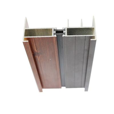 China 6063-T5 Wardrobe Aluminum extrusion profile , sliding wardrobe door for sale