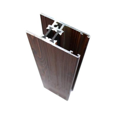 China High Strength Wardrobe Aluminium Profile Accessories Wood Finished ISO 9001 Approved for sale
