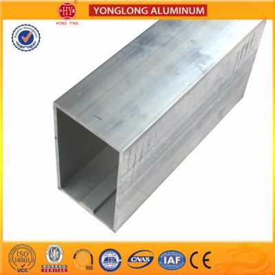 China Customized Size Aluminium Industrial Extrusion Tube Profile 6m Length for sale