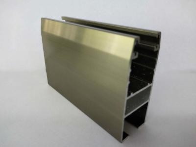 China Square Champagne Extrusion Aluminium Door Profiles With Strong Stability for sale