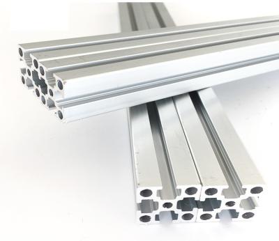 China 2020 3030 4040 4060 4080 t-Schlitz-Verdrängungs-Aluminiumprofil für Schienen-und CNC-Maschinen-Pulver beschichteten zu verkaufen