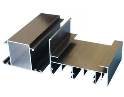 China Champagne Anodized T Shape Aluminium Door Profiles for sale