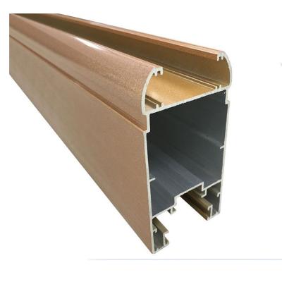 China Yellow Sand 20GP T3 Powder Coated Aluminium Extrusions for sale
