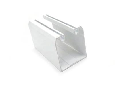 China Perfil de aluminio de la pared del carril de cortina de la protuberancia del granito del hueco para el vidrio de la cortina en venta