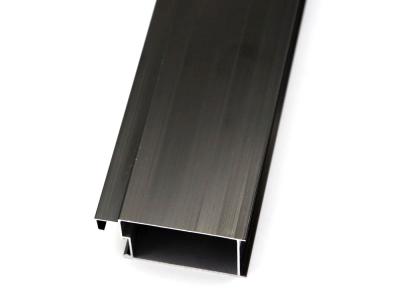 China 6000 Series Extrusion Anodized Aluminum Profiles Bronze Black Window Aluminium Frame Section for sale