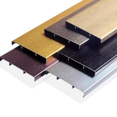 China Skirting Line Wardrobe Aluminium Profile Floor Wall Decor for sale