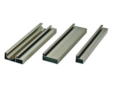 China perfiles de aluminio del marco de la longitud de 3M para la puerta deslizante del guardarropa de la manija del armario de cocina en venta