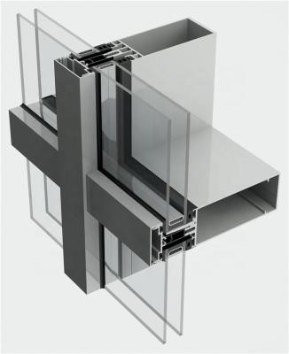 Chine Profil en aluminium aéré de mur rideau de façades pour l'extérieur à vendre
