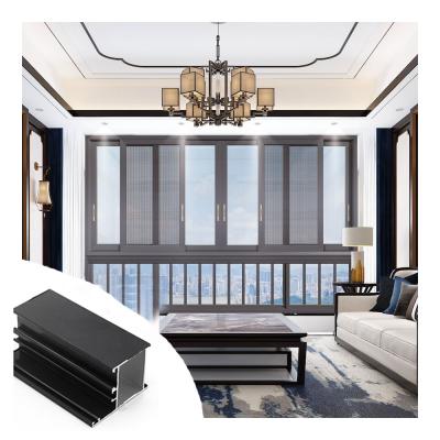 China 3.0mm Powder Coated Aluminum Alloy Profiles For Horizontal Sliding Windows And Doors Frame for sale