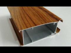 5.8-7.0m 6063 T5 Wood Finish Aluminium Profiles For Windows Doors